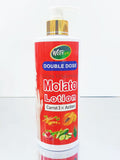 molato fruit and vegetable moisturizing lotion - hydrating, brightening, refreshing, non-greasy, nourishing carrot body lotion 500ml