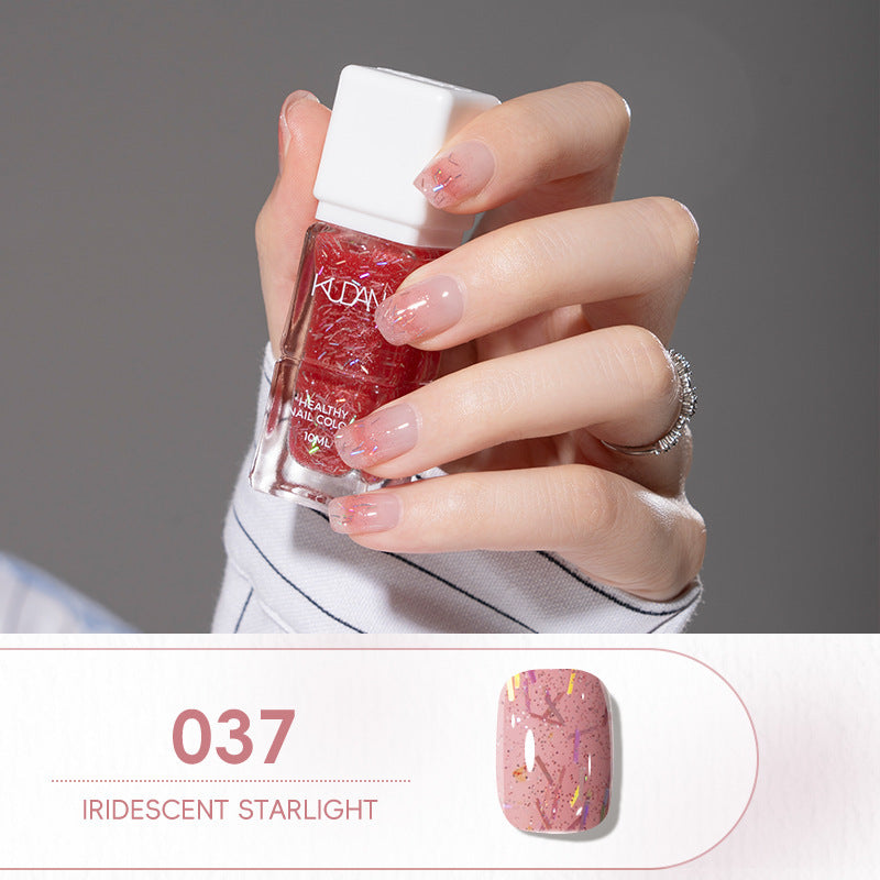 Kudan pure english cross-border special water-based nail polish no baking long-lasting quick-drying peelable 10ml polish