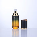 Ready-to-ship cosmetic glass bottles and packaging materials, including 100ml lotion and serum dispensing bottles with pump heads, and 50g eye cream jars