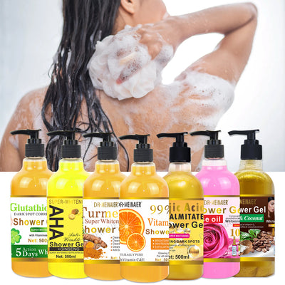500ml shower gel, silky and smooth skin, rich foam, refreshing, moisturizing, gentle cleansing, export