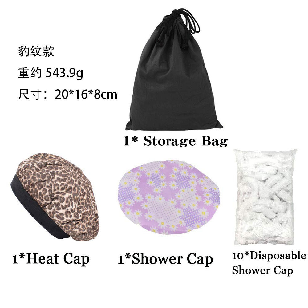 Dry hair cap, baking oil cap, hair care perm cap, flaxseed drying cap, microwave heating cap dry hair