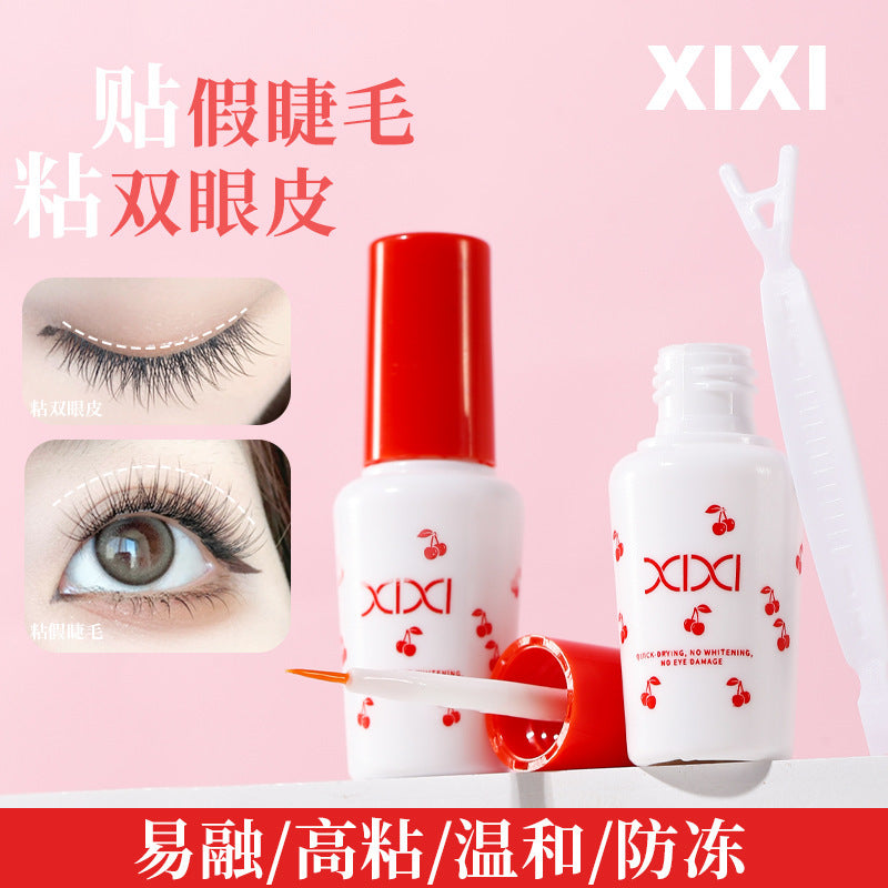 Xixi fake eyelashes glue transparent quick-drying invisible long-lasting hair-styling super sticky non-irritating double eyelid glue hair-styling cream