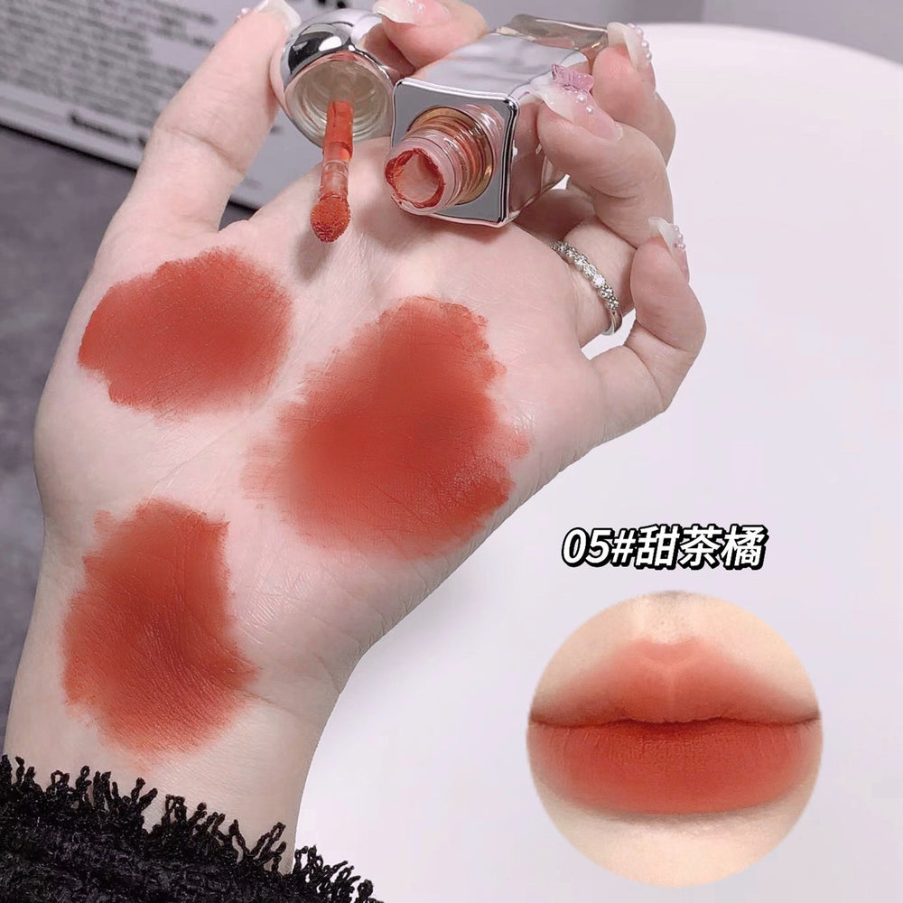 Gege bear makeup - soft nude velvet lip glaze: matte, waterproof, and whitening lipstick