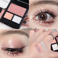 Sweet mint shimmer crystal eyeshadow palette - iridescent, earth tones, perfect for students, everyday commute, and light makeup