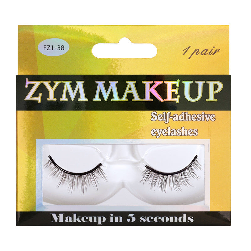Ready-to-ship, glue-free, self-adhesive false eyelashes from the manufacturer. wholesale multi-pair, one-piece, long and slender black band false eyelashes with adhesive strip for lazy users