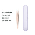 Pink 96 pointed eyebrow clip + plastic box