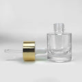 New cosmetic glass bottle packaging material 30ml essential oil original liquid bottle plastic tip dropper essence glass bottle factory direct sales