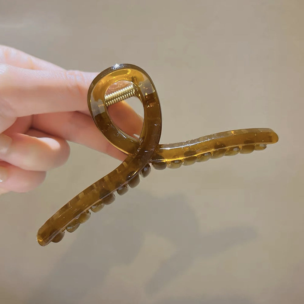 Korean autumn/winter premium hair clips - exquisite claw clips for updos, large size shark clips for thick hair, women's hair accessories