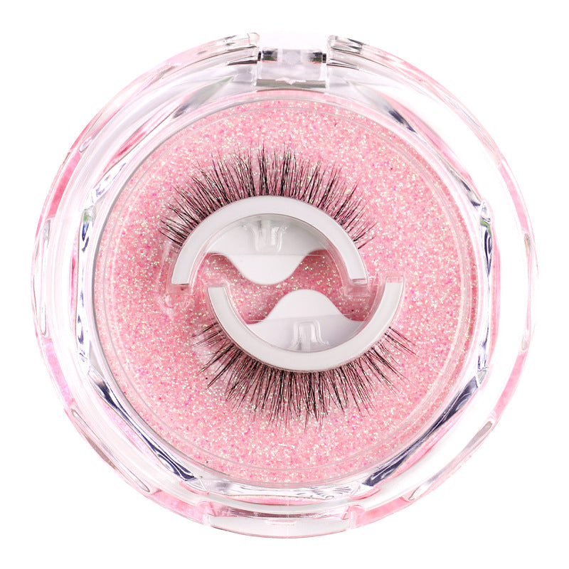 glue-free false eyelashes, a whole strip, artificial fiber long mom-birth-like self-adhesive eyelash adhesive strip replacement
