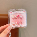 [one transparent box] kai kitten [ear clip + nail sticker]