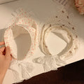 Korean style new fairy style all-over print lace tie-up women's headband - perfect for travel, outdoor activities, and sun protection - triangle scarf