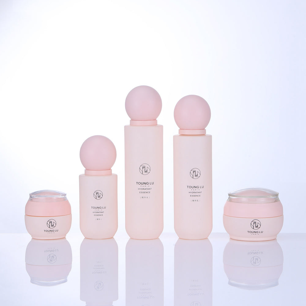New arrival: 120ml-20g set of bottles - pump lotion & serum bottles, cream glass jars, skincare sample containers (in stock)