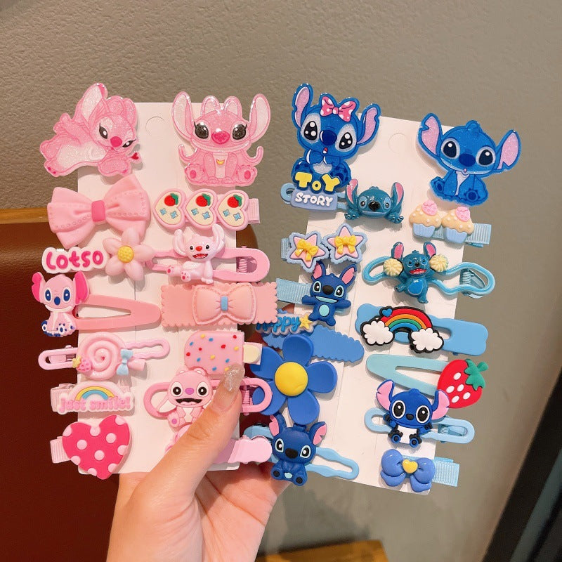 Super cute cartoon hair clips for babies and girls, hair accessories that won't damage hair, bangs clips, headbands, girls' hair clips, and bobby pins