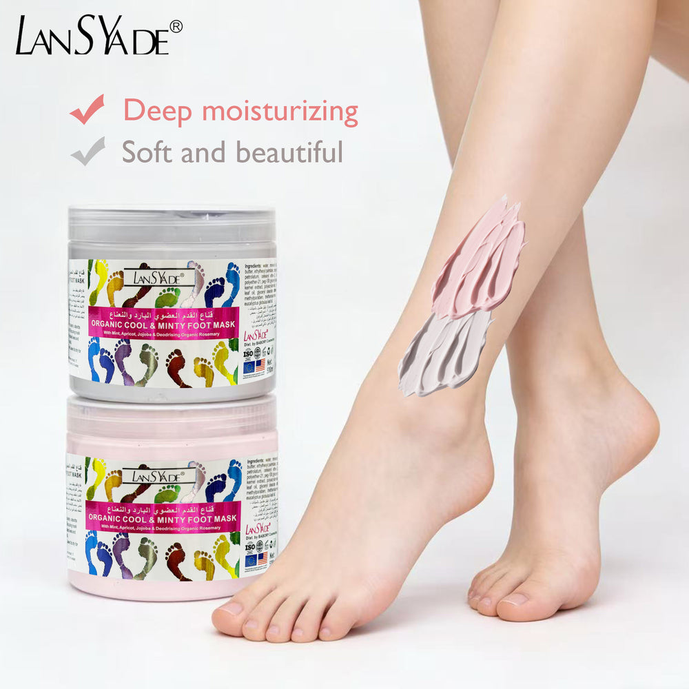 foreign trade refreshing mint organic foot massage cream nourishing and moisturizing foot mask 500ml wholesale