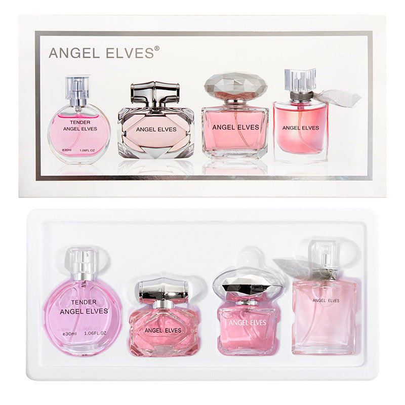 Flower lady encounter perfume gift box set long-lasting women's pink gold diamond bamboo rhyme beautiful life cross-border best selling
