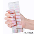 Zhengxiang custom gel nail stickers - icy sheer, cross-border, european & american style, uv curing, semi-cured nail stickers for amazon