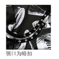 hot-selling large size 120*145 thickened hairdressing cloth hair cutting printing black hairdressing apron hair dyeing shawl
