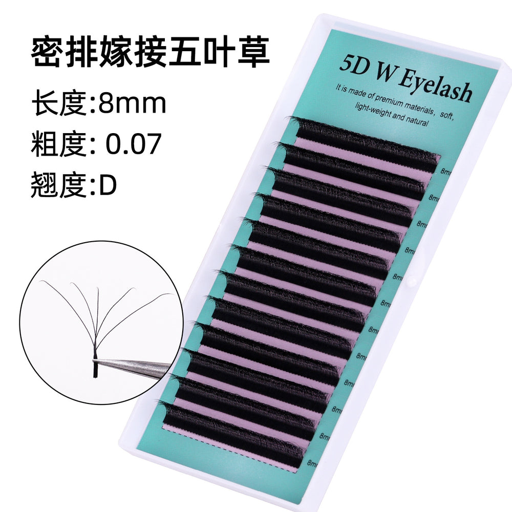 grafted eyelash extensions, w-shaped 5d wefted diy lashes, soft & lightweight, pre-made volume lashes, ultra-soft eyelash extensions