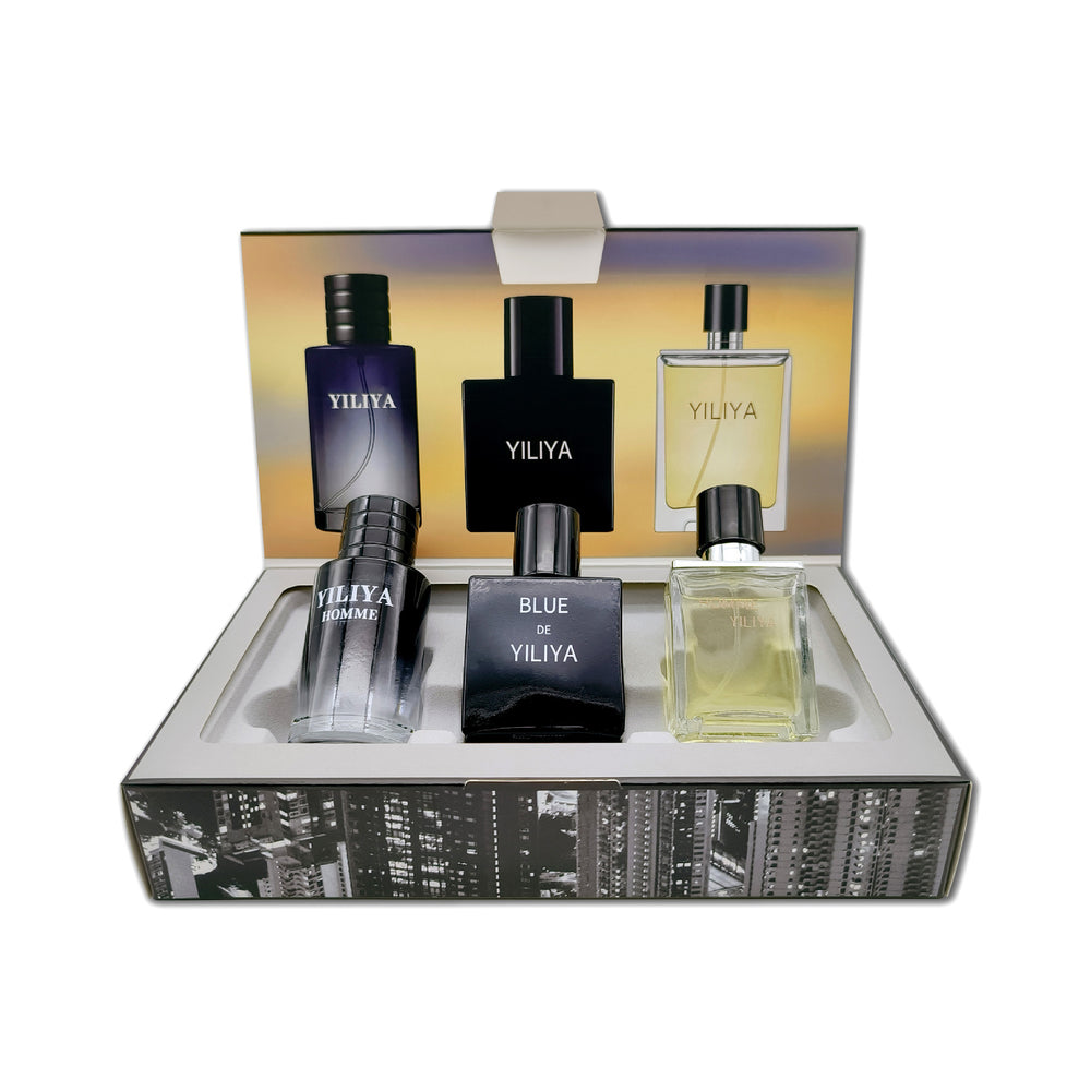Azure wild new men's perfume set - fresh, long-lasting eau de toilette gift box - wholesale perfume for men (cross-border)