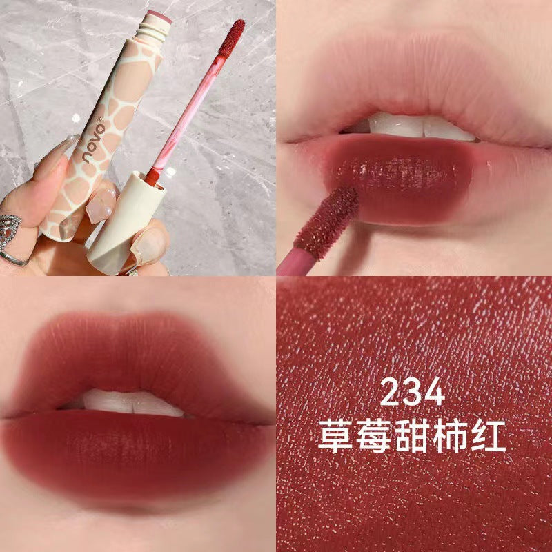 Novo water mist lip gauze lip glaze matte matte waterproof non-fading non-stick cup gentle daily no makeup whitening lipstick