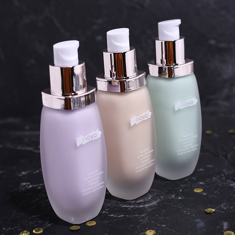 Novo silky smooth hydrating & correcting primer - perfect for dry skin, creamy complexions, oil control, moisturizing, concealing, and brightening - makeup base