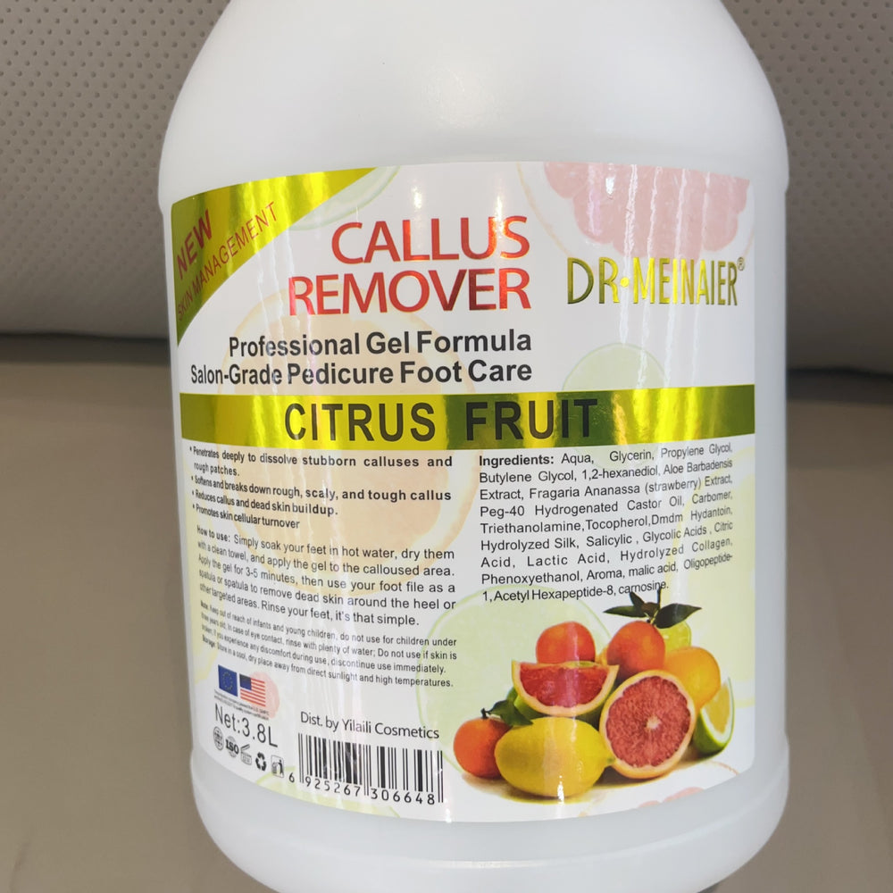 3.8l exfoliating dead skin callus remover gel gel cleans calluses, rejuvenates skin, moisturizes feet