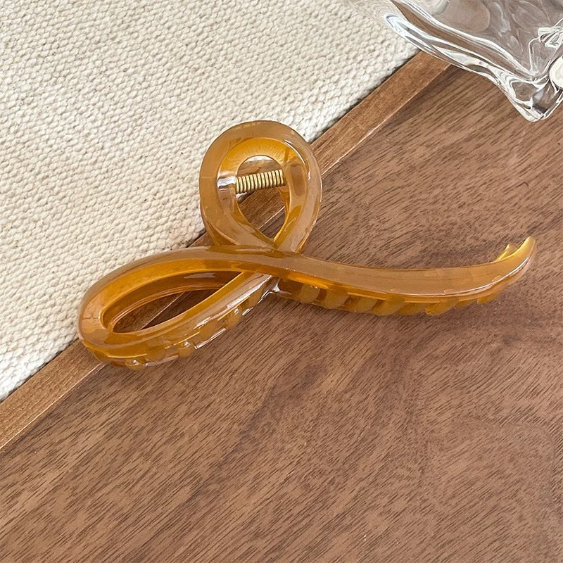 Large claw clip for thick hair, shark clip hair accessory for women, back of head hair clip, elegant updo hairpin, high-end hair accessory