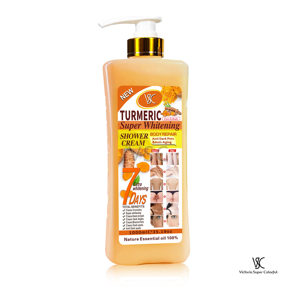 1l turmeric papaya scrub shower gel gentle moisturizing cleansing exfoliating moisturizing skin beautifying shower gel
