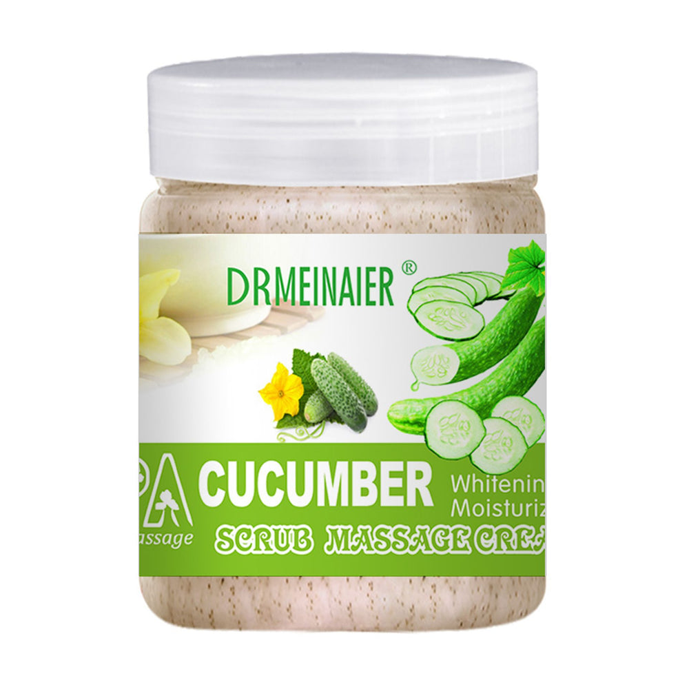 rose facial & body scrub - milk & almond cleansing exfoliating bath scrub & massage cream 350g