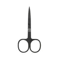 Stainless steel black nose hair scissors, beauty scissors, pointed stainless steel eyebrow trimming scissors, dead skin remover scissors, eyebrow scissors