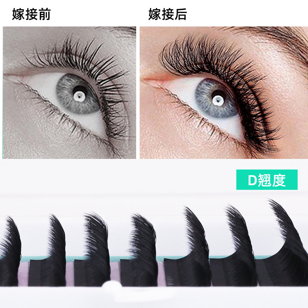 Planting and grafting dense eyelashes, super soft 0.07yy single root 6d non-scattering root, one second blooming, beauty eyelashes, exclusive for beauty