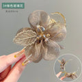 K-styleelegant pearl ball head clip hair clip women's back of head hairdressing handy gadget hair accessories headgear women's shark clip