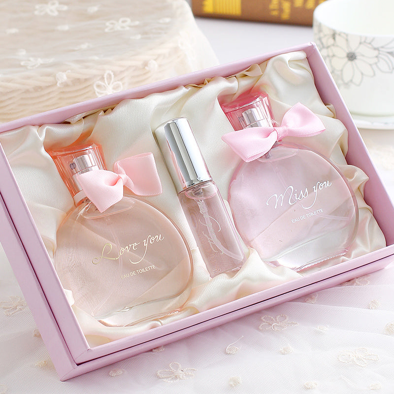 Aishixuandai perfume for women long-lasting light fragrance fresh floral and fruity fragrance summer chinese valentine's day gift suit box