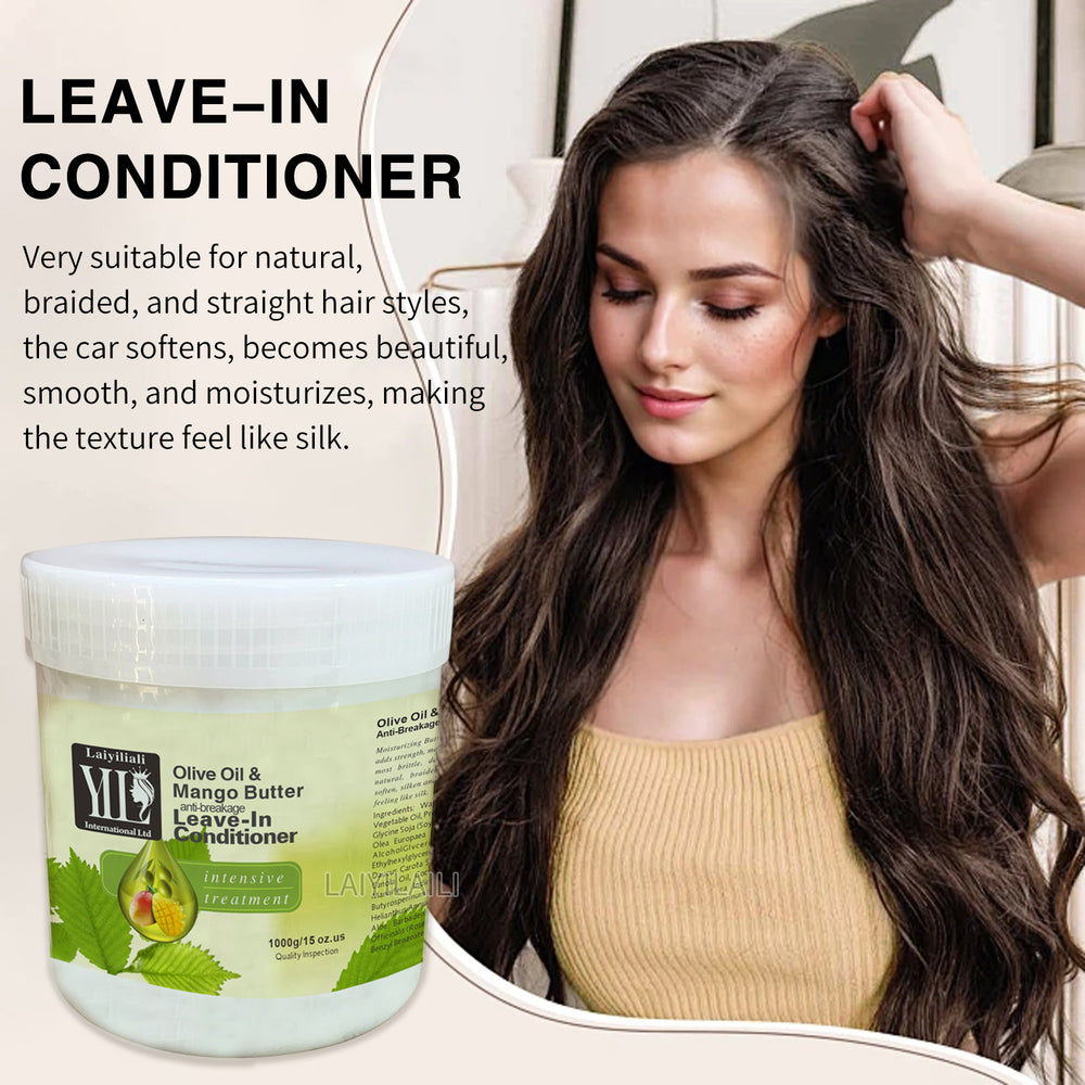 olive oil & mango smoothing conditioner hair mask - repairing, nourishing, and restorative cream - wholesale for export, 1000g