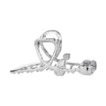 Rose claw clip women's metal shark hair clip back of head high ponytail claw clip japanese and korean style classy headwear women's clip