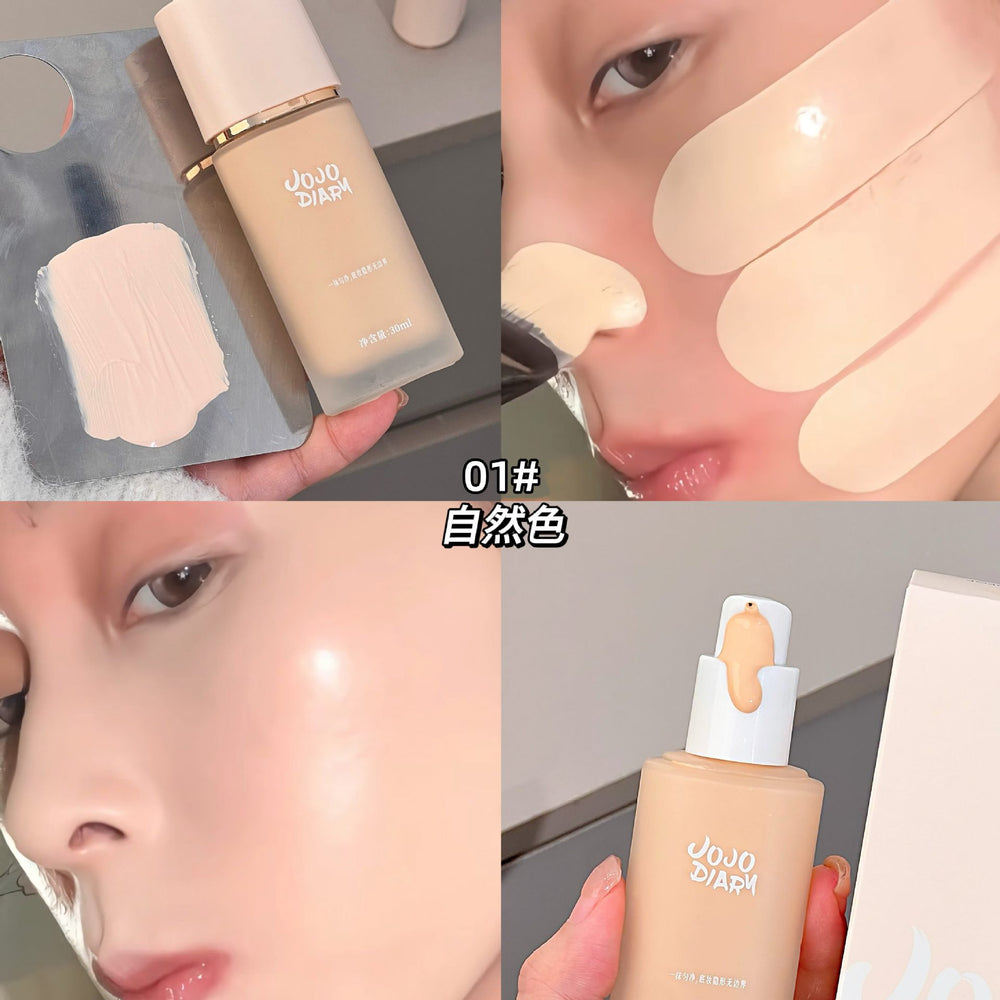 Jojo diary translucent flawless liquid foundation cream skin long-lasting oil control concealer waterproof anti-sweat no makeup