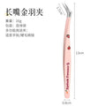 New arrival cartoon hand account tweezers stickers high precision tweezers hand account cultural and creative tools printing gold feather clip eyelash tweezers