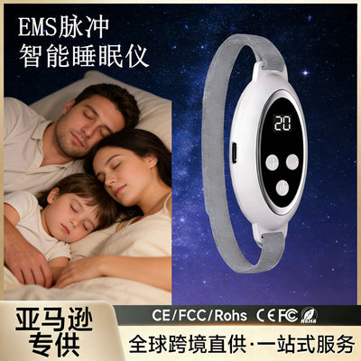 bestseller: smart & minimalist handheld sleep aid - ems pulse, white noise, stress relief, calming, high-efficiency deep sleep support