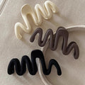 Maillard wave frosted gripper elegant hairpin female back shark clip 2024 new hairpin headwear