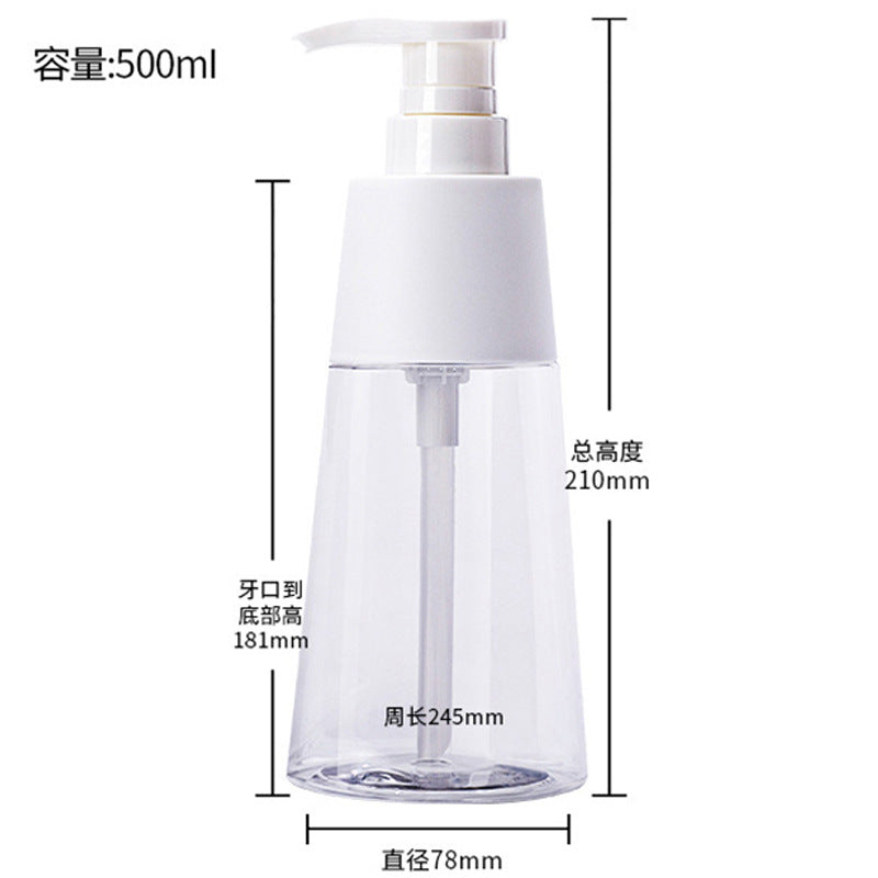 High-end pet lotion pump bottle 500ml shampoo bottle body wash bottle facial cleanser plastic dispensing set