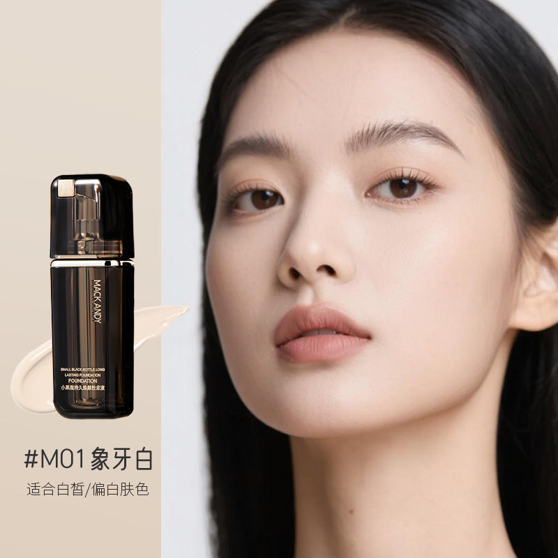 Marco andy little black bottle long-lasting rejuvenating liquid foundation concealer oil control long-lasting waterproof anti-sweat non-removing makeup foundation cream
