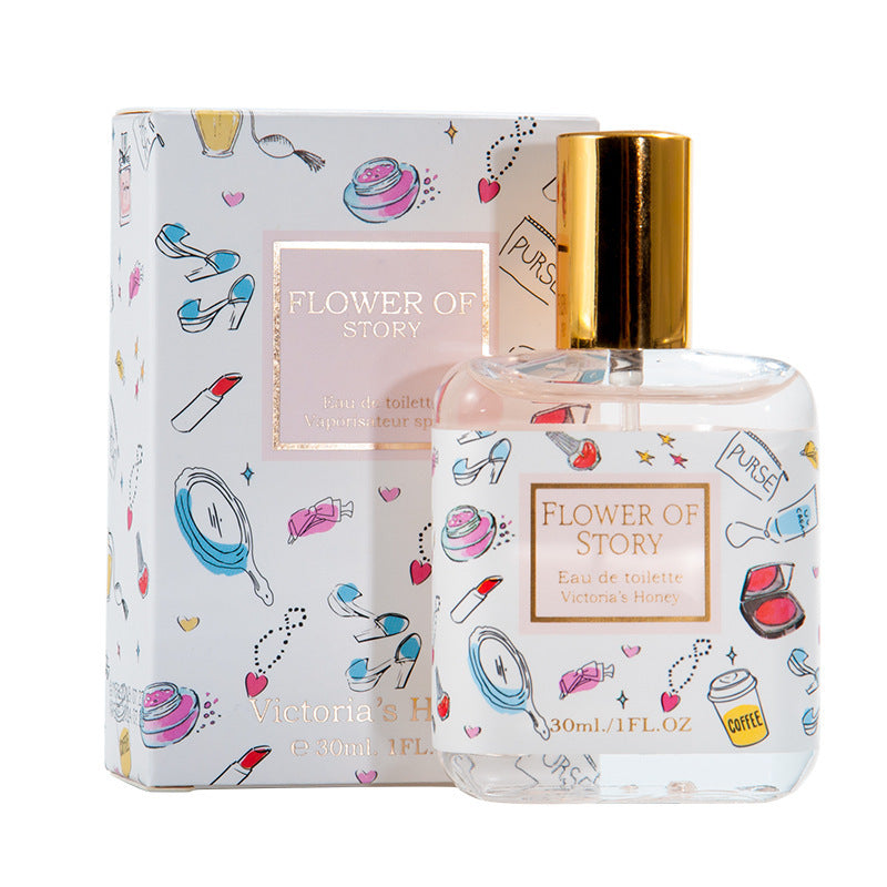 Ready-to-ship, live-streamed new arrivals: floral story perfume for girls, students, and women. long-lasting, light, and fresh osmanthus scent. 30ml