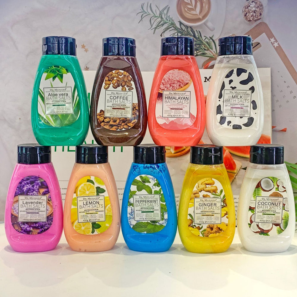 Export strawberry scrub bath salt deep exfoliating scrub shower gel coffee scrub wet salt factory wholesale