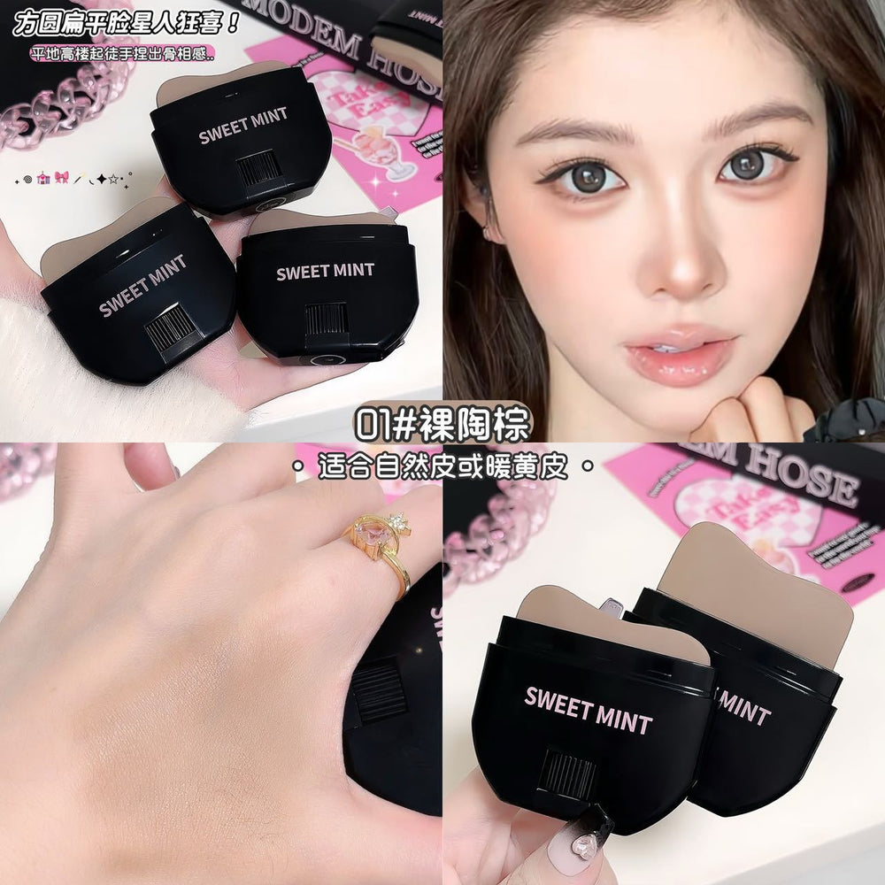 Makeup sweet mint facial contouring stick modifying facial contouring stereo waterproof concealer nose shadow cream