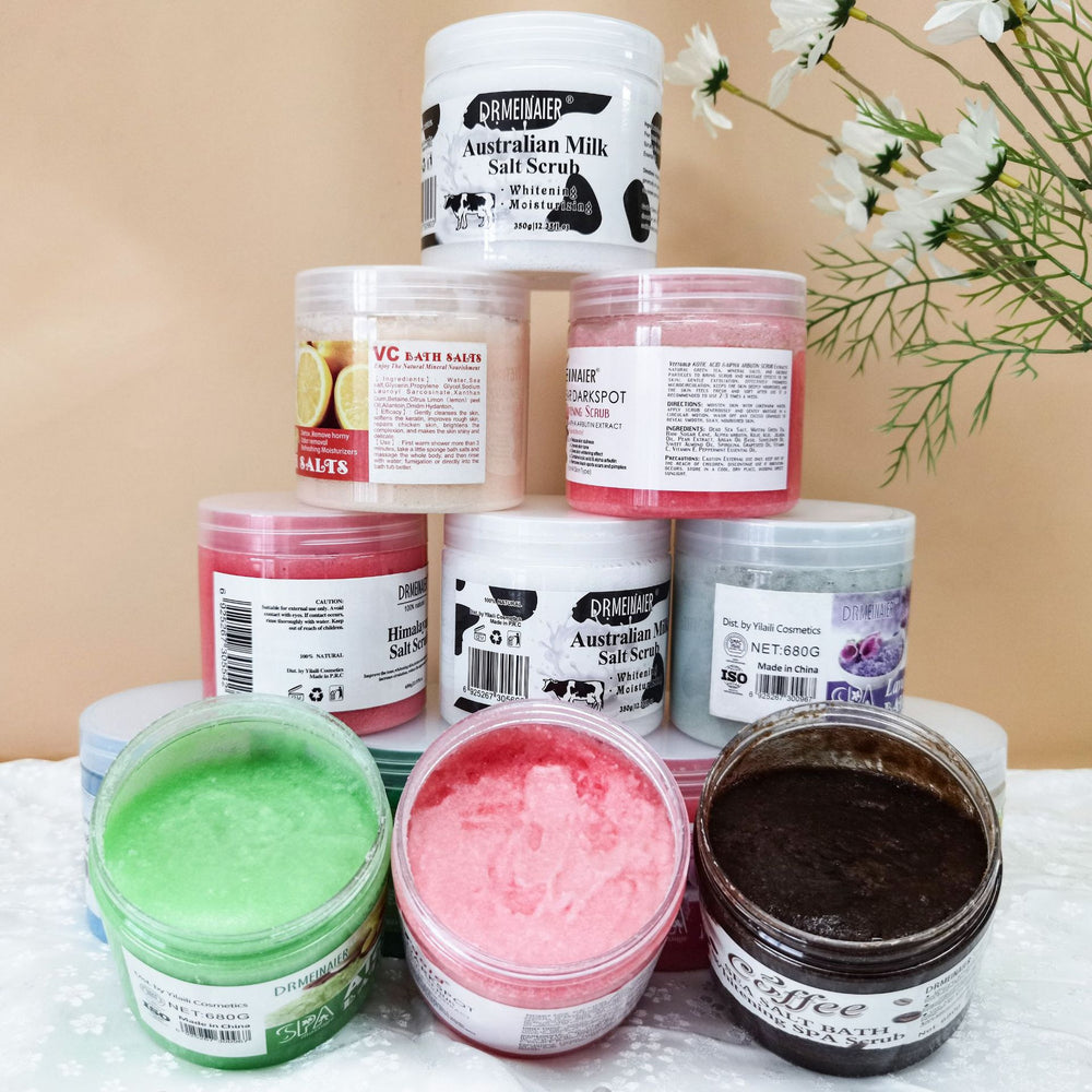 export exfoliating bath & shower salt - removes keratin, refines skin, exfoliates dead skin, moisturizing body scrub bath salt wholesale