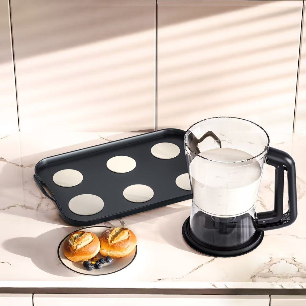 Temu new batter dispenser batter funnel cup cake handheld dispenser measuring cup baking tool