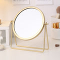 Desktop single-sided student dormitory desktop makeup mirror for home iron storage home standable glass mirror dressing table