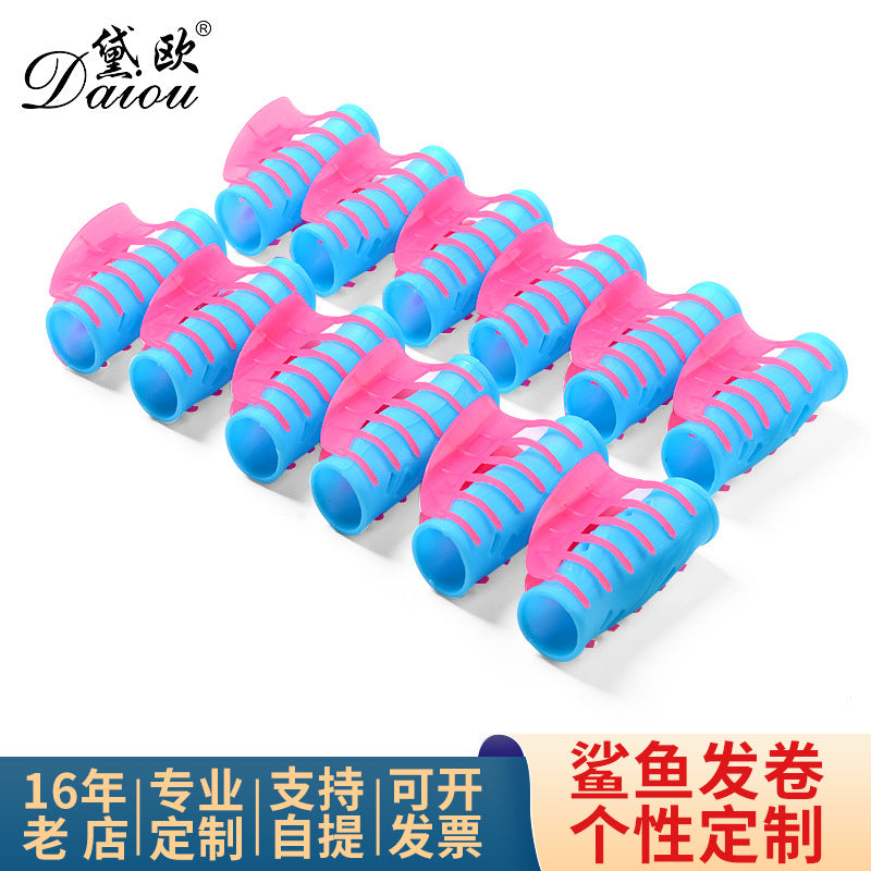 New shark clip hair curler heatless curling iron air bangs curling root fluffy clip curling tool cross-border hot selling