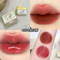 Gege bear bright velvet matte two-color lip glaze water-gloss mirror matte matte matte matte cup-resistant and non-fading lip mud