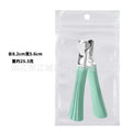 Powder die-cast large mouth light green nail clipper + pearlescent bag